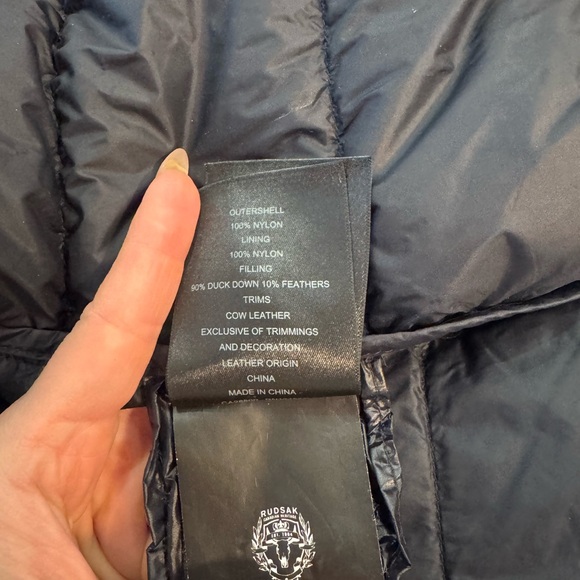 Men’s RUDSAK Black Quilted Puffer Jacket - Picture 11 of 11